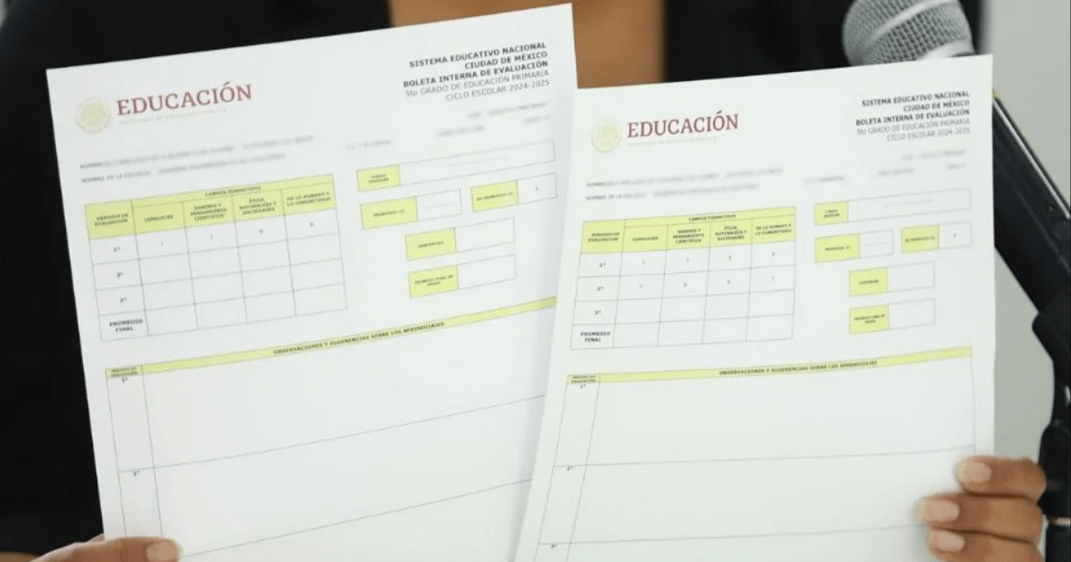 Boletas escolares SEP 2025