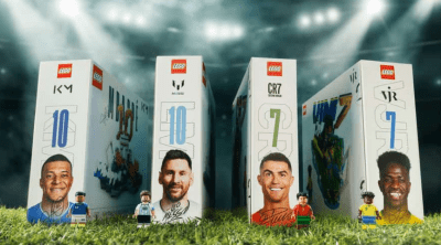 LEGO de Messi y Cristiano Ronaldo