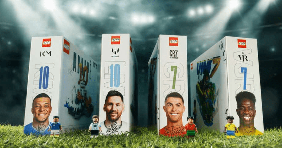 LEGO de Messi y Cristiano Ronaldo